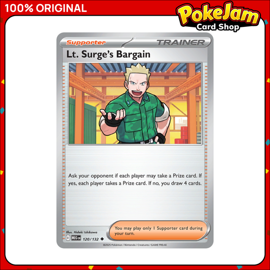 Lt. Surge's Bargain 120/132 - Uncommon - Mega Evolution - Pokemon Card