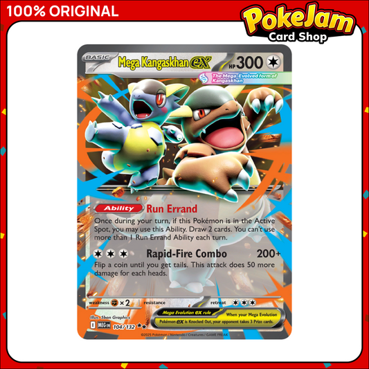 Mega Kangaskhan ex 104/132 - Double Rare - Mega Evolution - Pokemon Card