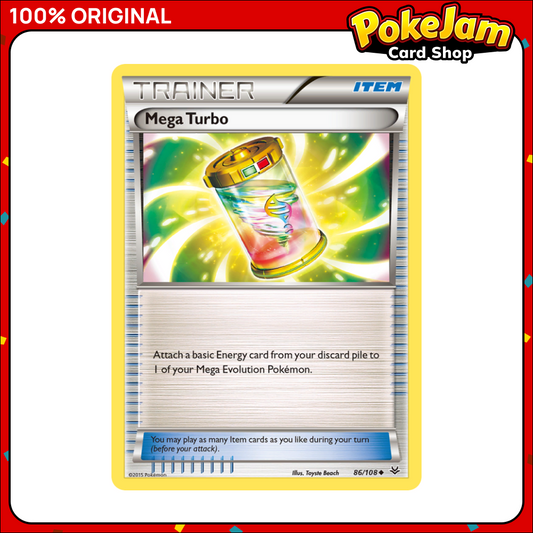 Mega Turbo 86/108 - Uncommon - Roaring Skies - Pokemon Card