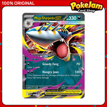 Mega Sharpedo ex - 61/94 - Double Rare - Phantasmal Flames