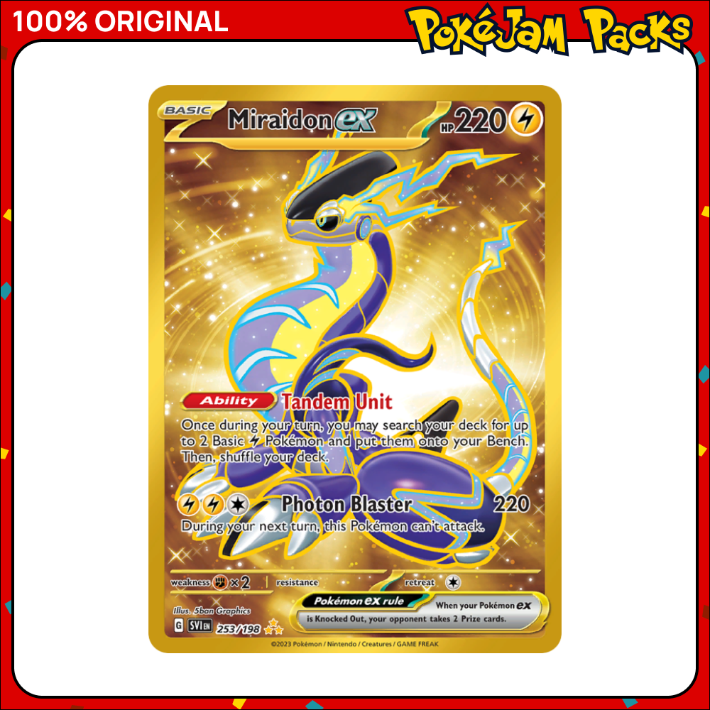 Miraidon ex - 253/198 - Hyper Rare - Scarlet & Violet - Pokemon Card