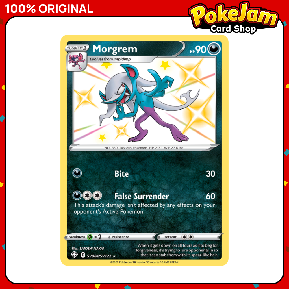 Morgrem - SV84/SV122 - Shiny Rare - Shining Fates - Pokemon TCG