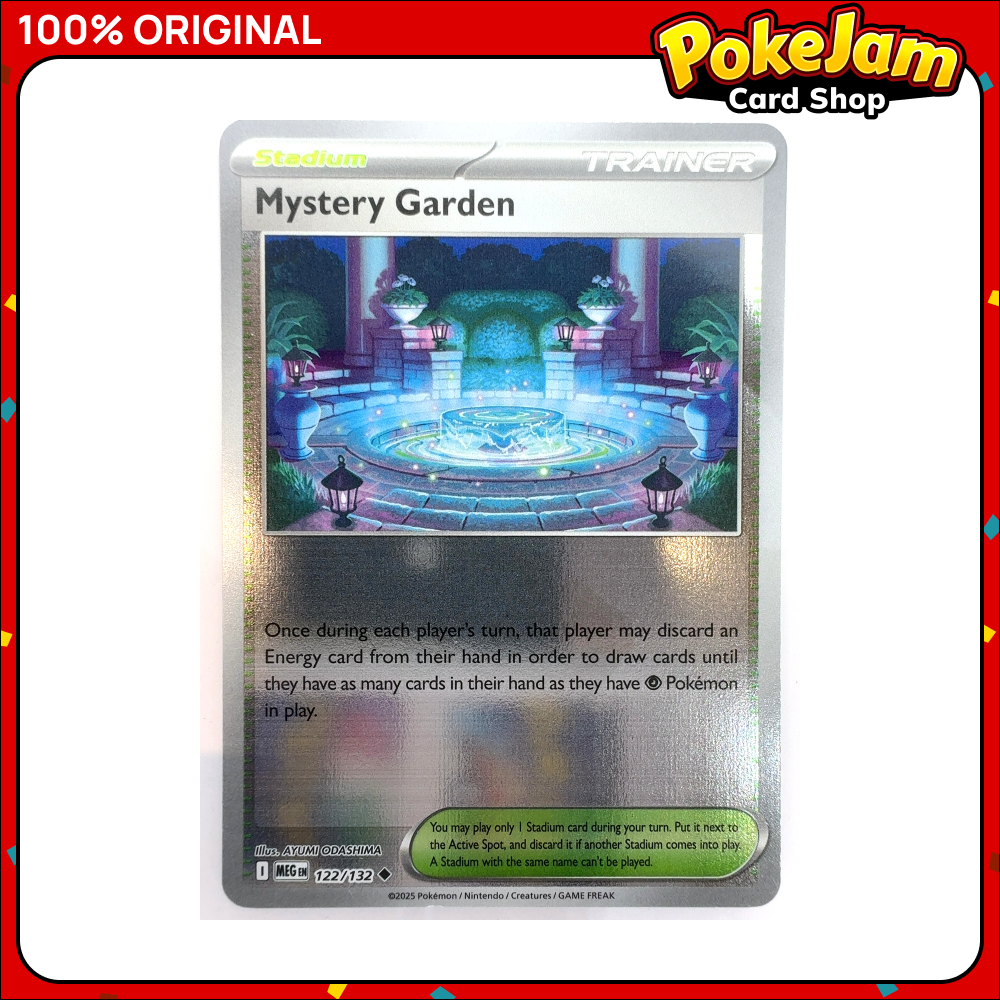 Mystery Garden 122/132 - Reverse Hologram - Mega Evolution - Pokemon Card