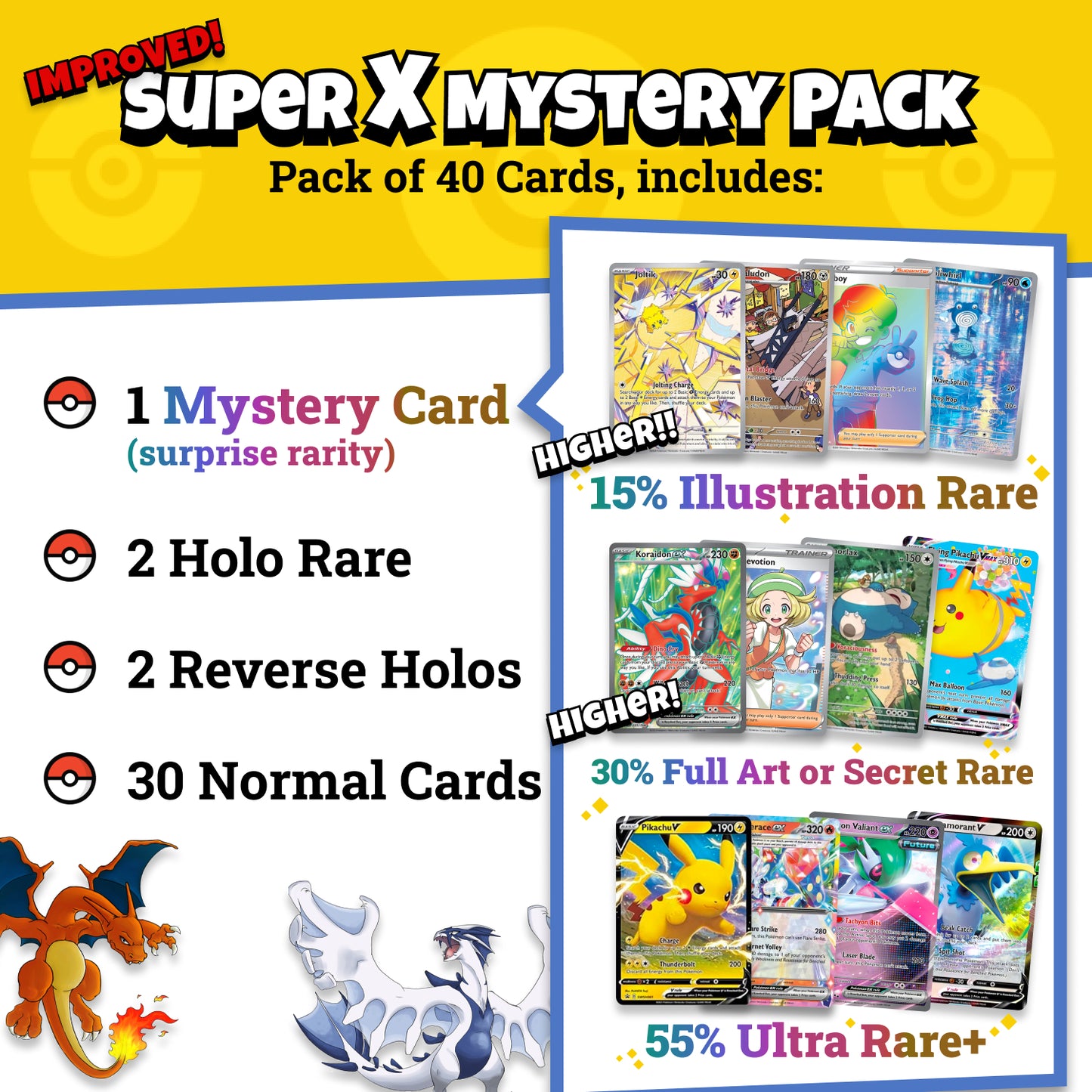 Pokémon Card Packs with a Chance for Secret Rare - Pokémon TCG Cards