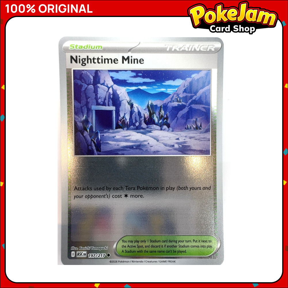 Nighttime Mine 197/217 - Reverse Hologram - Ascended Heroes - Pokemon Card