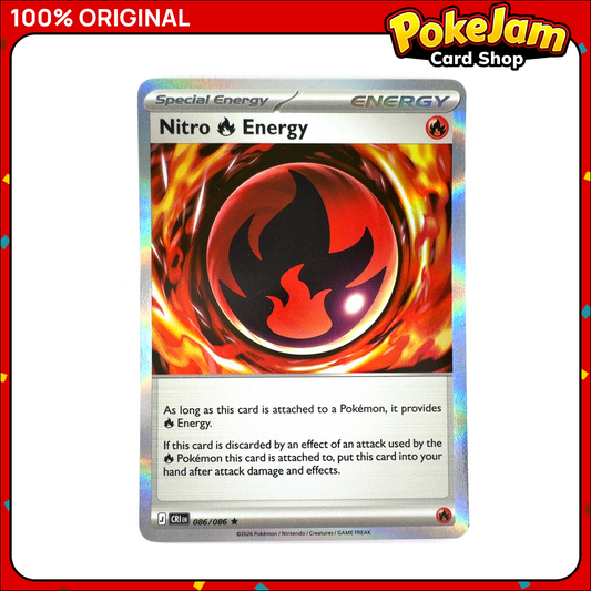 Nitro Fire Energy 86/86 - Rare - Chaos Rising - Pokemon Card