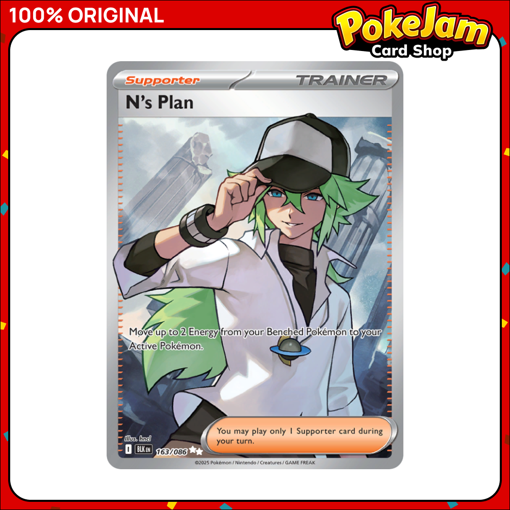 N's Plan 163/86 - Ultra Rare - Black Bolt - Pokemon Card