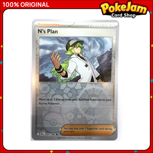 N's Plan 83/86 - Reverse Hologram - Black Bolt - Pokemon Card