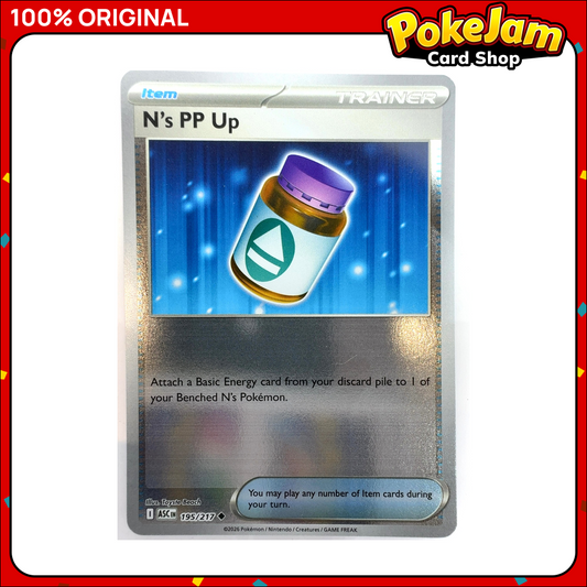 N's PP Up 195/217 - Reverse Hologram - Ascended Heroes - Pokemon Card