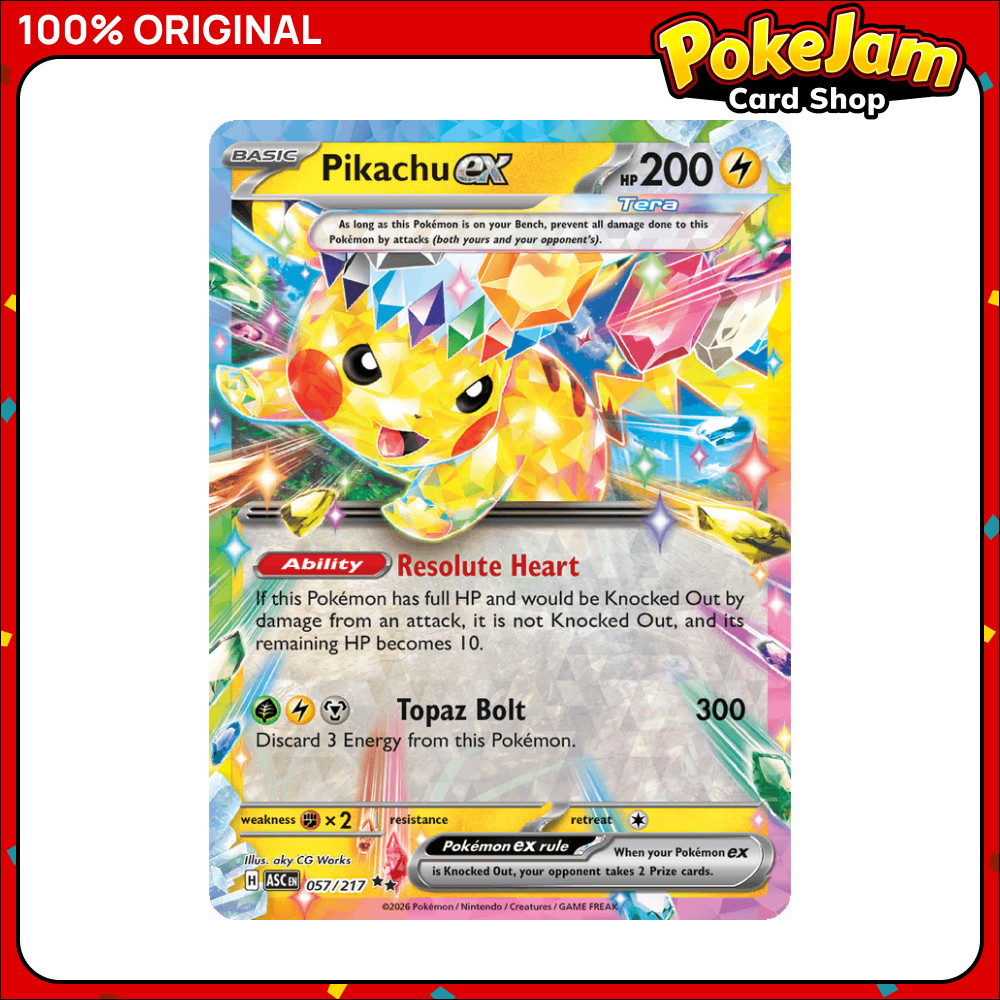 Pikachu ex - 57/217 - Double Rare - Ascended Heroes