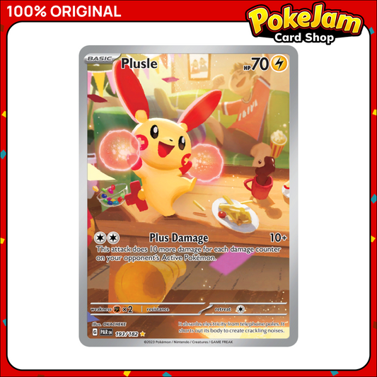 Plusle - 193/182 - Illustration Rare - Scarlet & Violet: Paradox Rift - Pokemon TCG