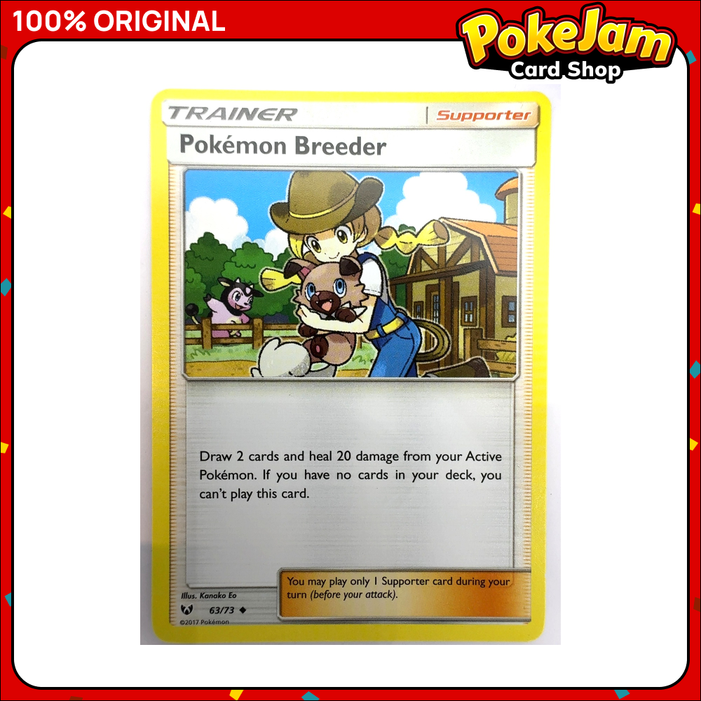 Pokemon Breeder 63/73 - Uncommon - Shining Legends - Pokemon Card