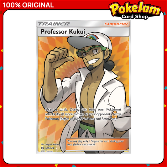 Professor Kukui 148/149 - Full Art - Sun & Moon - Pokemon Card