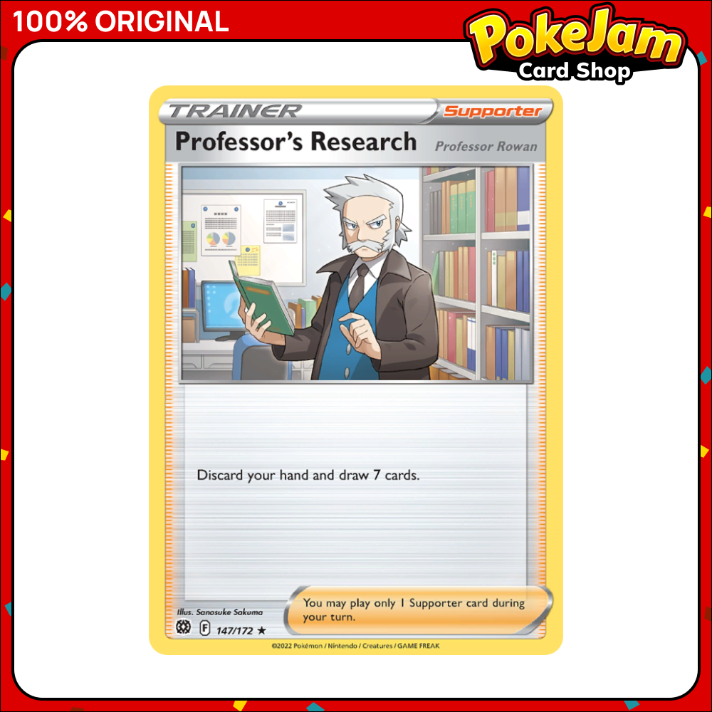 Professor's Research - 147/172 - Holo Rare Reverse Holo - Brilliant Stars  - Pokemon TCG