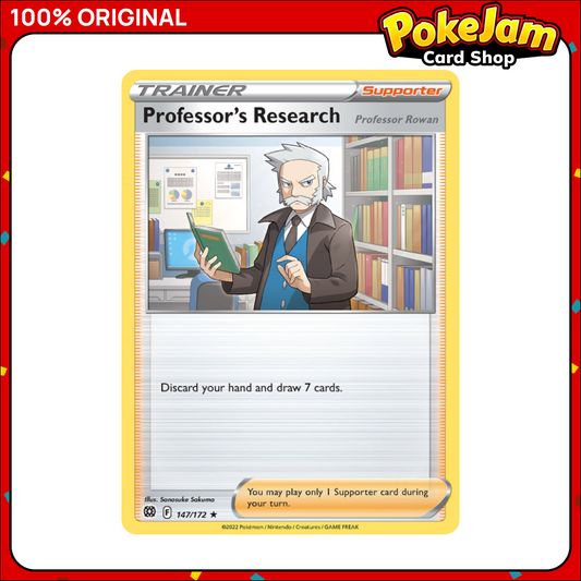 Professor's Research - 147/172 - Holo Rare Reverse Holo - Brilliant Stars  - Pokemon TCG