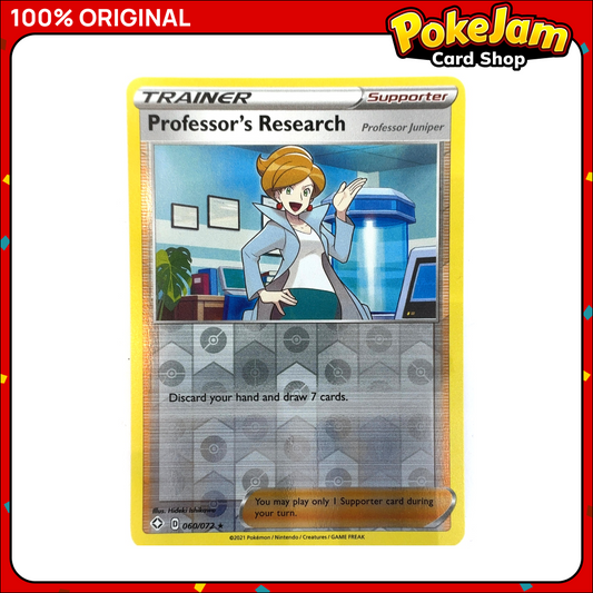 Professor's Research (Professor Juniper) 60/72 - Reverse Hologram - Shining Fates - Pokemon Card