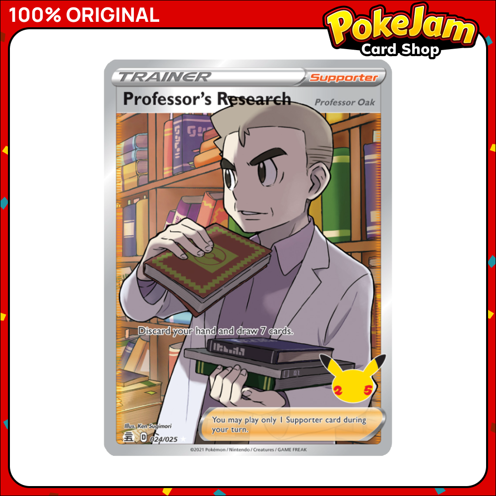 Professor's Research - 24/25 - Full Art Ultra Rare - Celebrations - Pokemon TCG