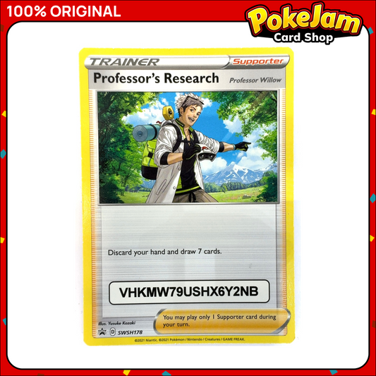 Professor's Research SWSH178/307 (with code) - SWSH Black Star Promos - Pokemon Card