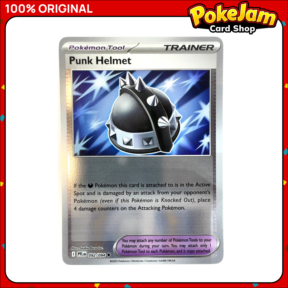 Punk Helmet 92/94 - Reverse Hologram - Phantasmal Flames - Pokemon Card
