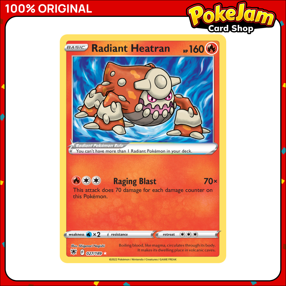 Radiant Heatran - 027/189 - Radiant Rare - Astral Radiance - Pokemon TCG