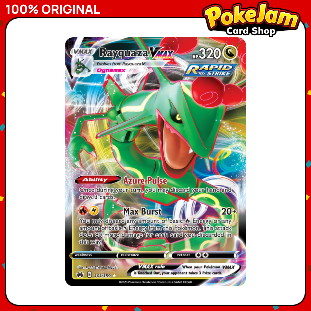 Rayquaza VMAX - 101/159 - Ultra Rare - Crown Zenith - Pokemon TCG