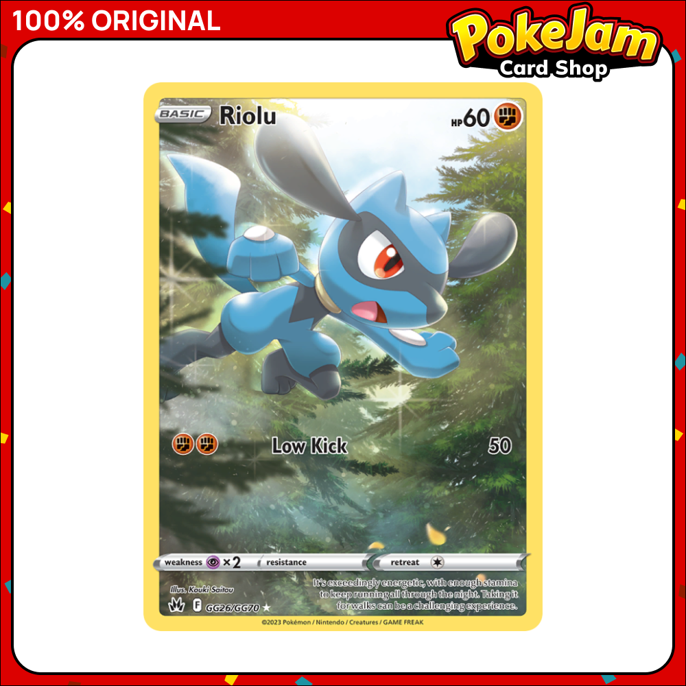 Riolu - GG26/GG70 - Holo Rare - Crown Zenith - Pokemon TCG