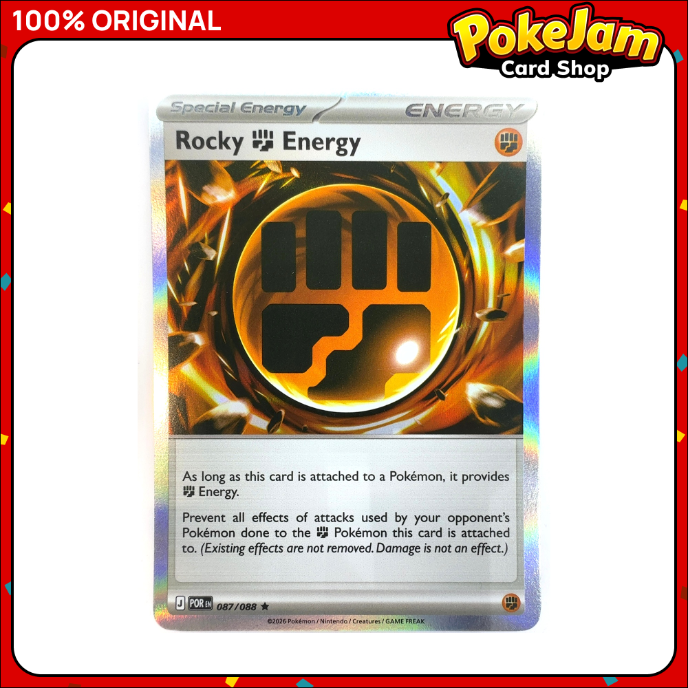 Rocky Fighting Energy 87/88 - Rare - Perfect Order - Pokemon Card