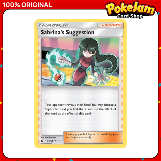 Sabrina’s Suggestion 65/68 - Uncommon - Hidden Fates - Pokemon Card