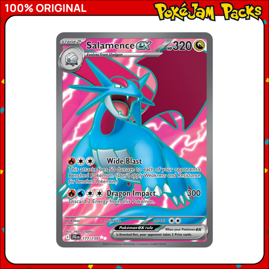 Salamence ex - 177/159 - Ultra Rare - Journey Together - Pokemon Card