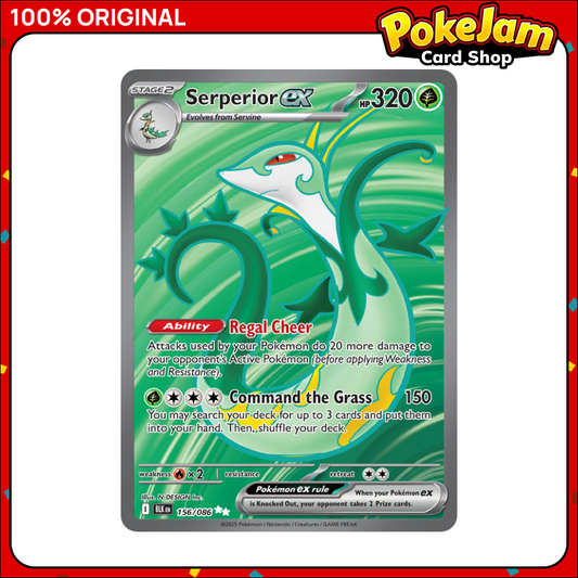 Serperior ex 156/86 - Ultra Rare - Black Bolt - Pokemon Card