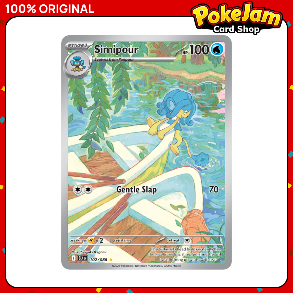 Simipour 102/86 - Illustration Rare - Black Bolt - Pokemon Card