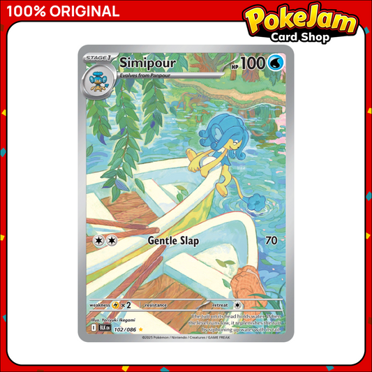 Simipour 102/86 - Illustration Rare - Black Bolt - Pokemon Card