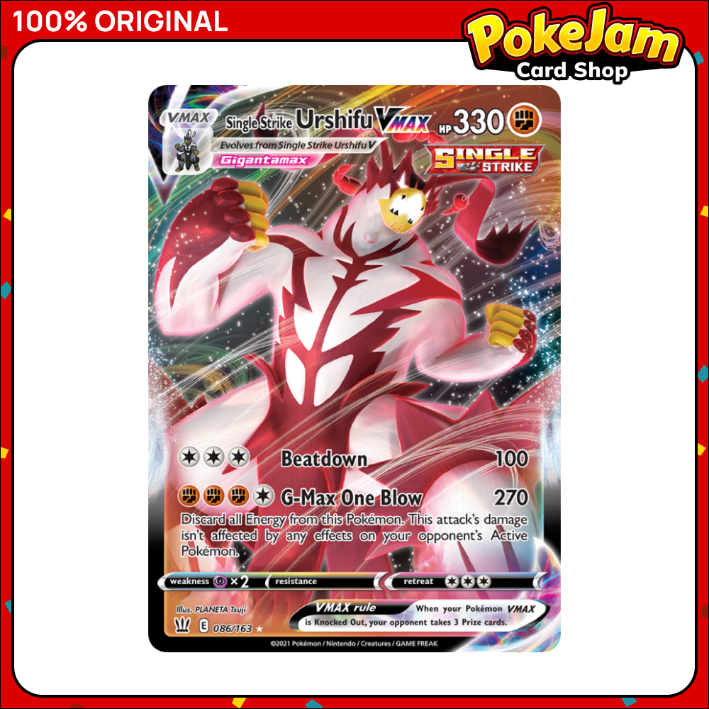 Single Strike Urshifu VMAX - 086/163 - Ultra Rare - Sword & Shield: Battle Styles - Pokemon TCG
