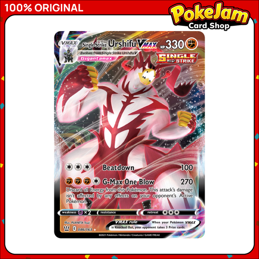 Single Strike Urshifu VMAX - 086/163 - Ultra Rare - Sword & Shield: Battle Styles - Pokemon TCG