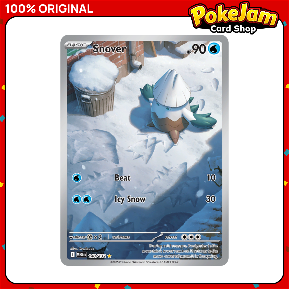 Snover 140/132 - Illustration Rare - Mega Evolution - Pokemon Card