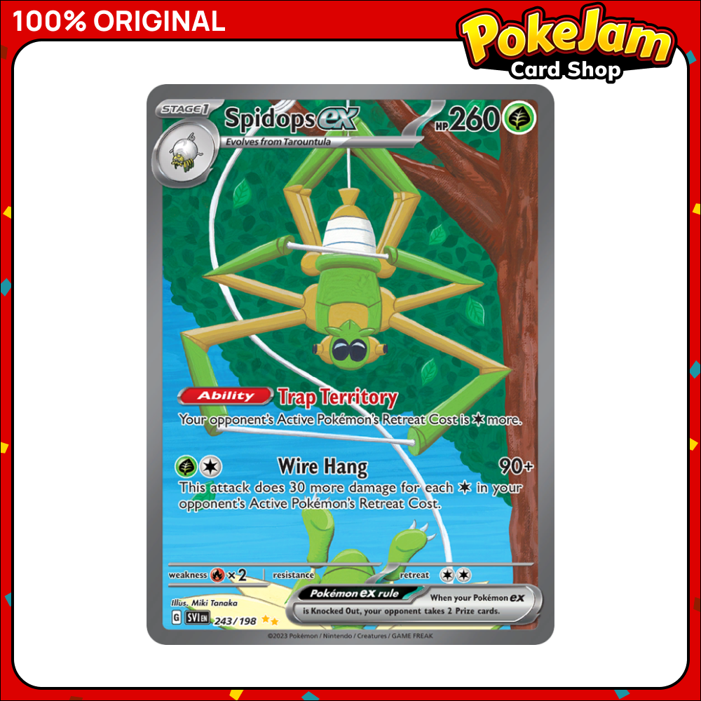 Spidops ex 243/198 - Special Illustration Rare - Scarlet & Violet - Pokemon Card