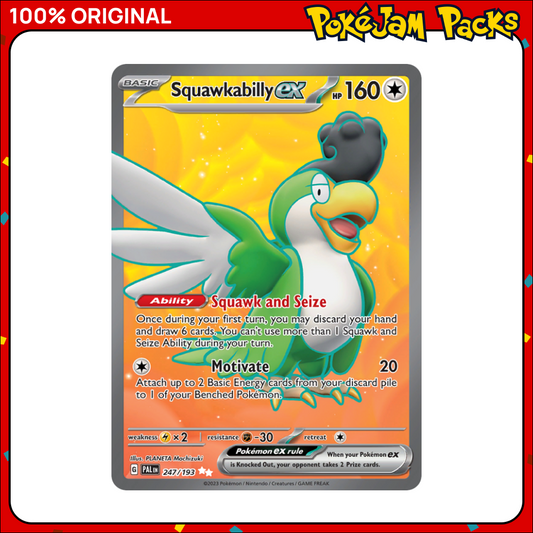 Squawkabilly ex - 247/193 - Ultra Rare - Paldea Evolved - Pokemon Card