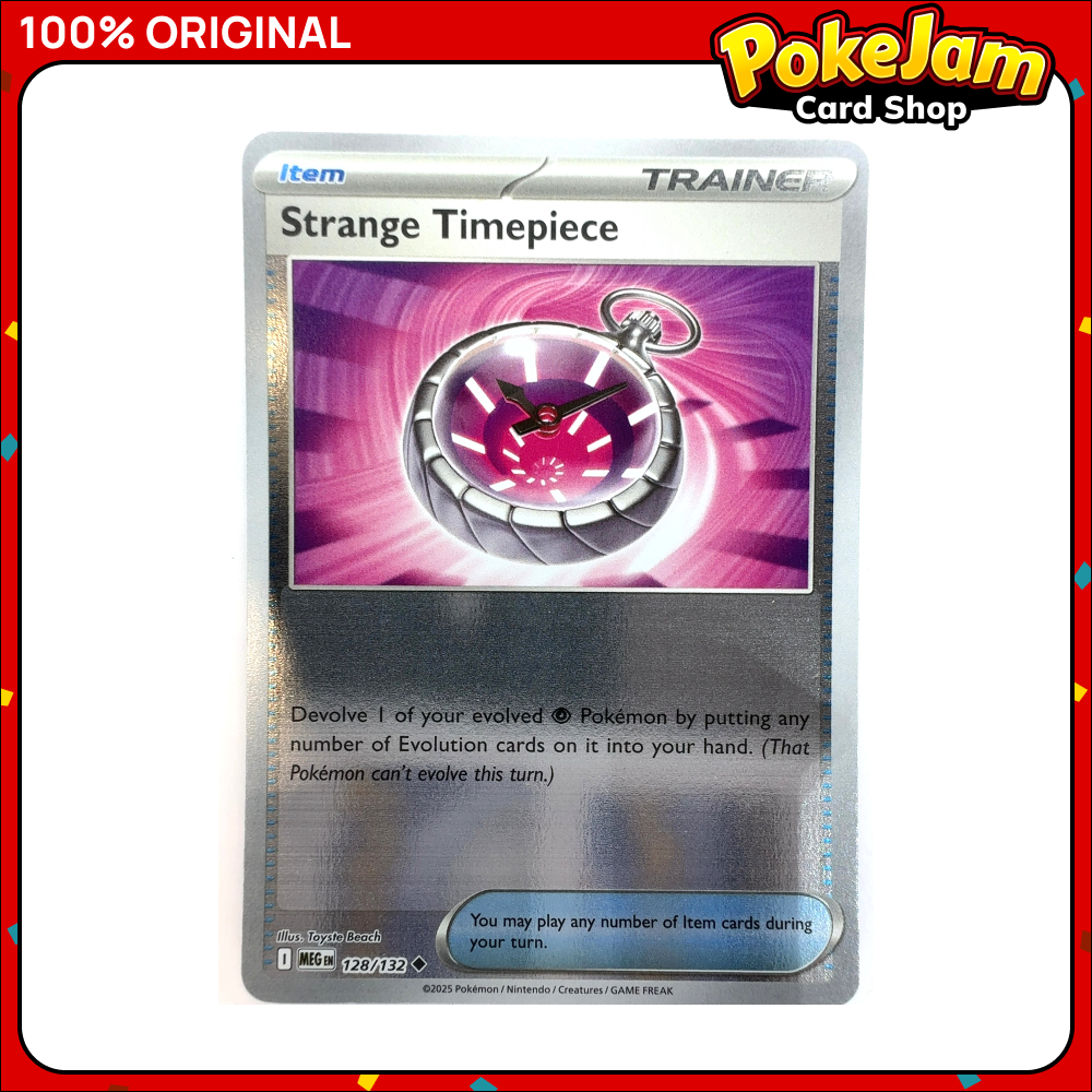 Strange Timepiece 128/132 - Reverse Hologram - Mega Evolution - Pokemon Card