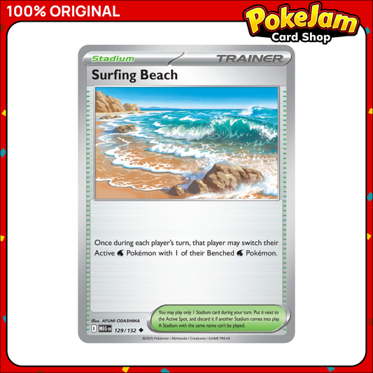 Surfing Beach 129/132 - Uncommon - Mega Evolution - Pokemon Card