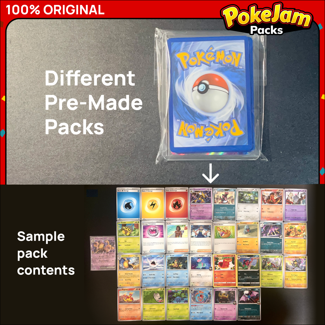 Pokémon Card Bundles - 40+ Authentic Card Pack with Guaranteed Rare - Perfect for Gifts & Collectors