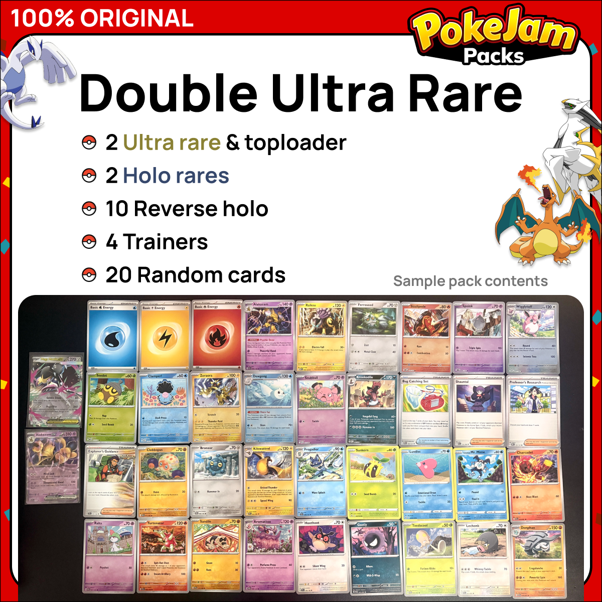 Pokémon Card Bundles - 40+ Authentic Card Pack with Guaranteed Rare - Perfect for Gifts & Collectors