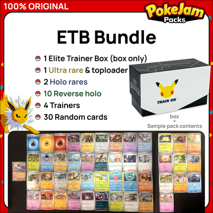 Pokémon Card Bundles - 40+ Authentic Card Pack with Guaranteed Rare - Perfect for Gifts & Collectors