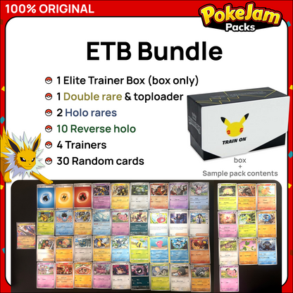 Pokémon Card Bundles - 40+ Authentic Card Pack with Guaranteed Rare - Perfect for Gifts & Collectors