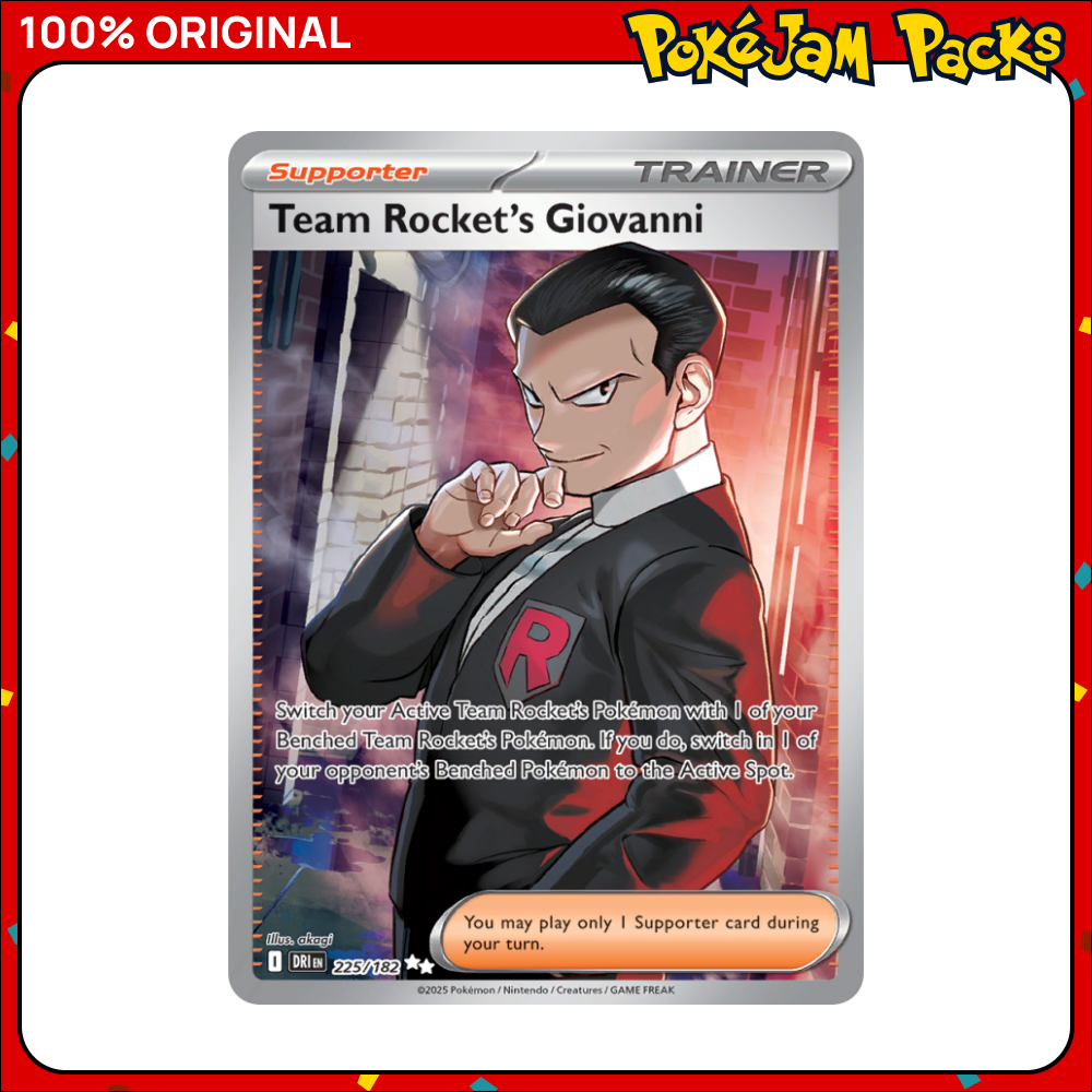 Team Rocket's Giovanni - 225/182 - Ultra Rare - Destined Rivals - Pokemon Card