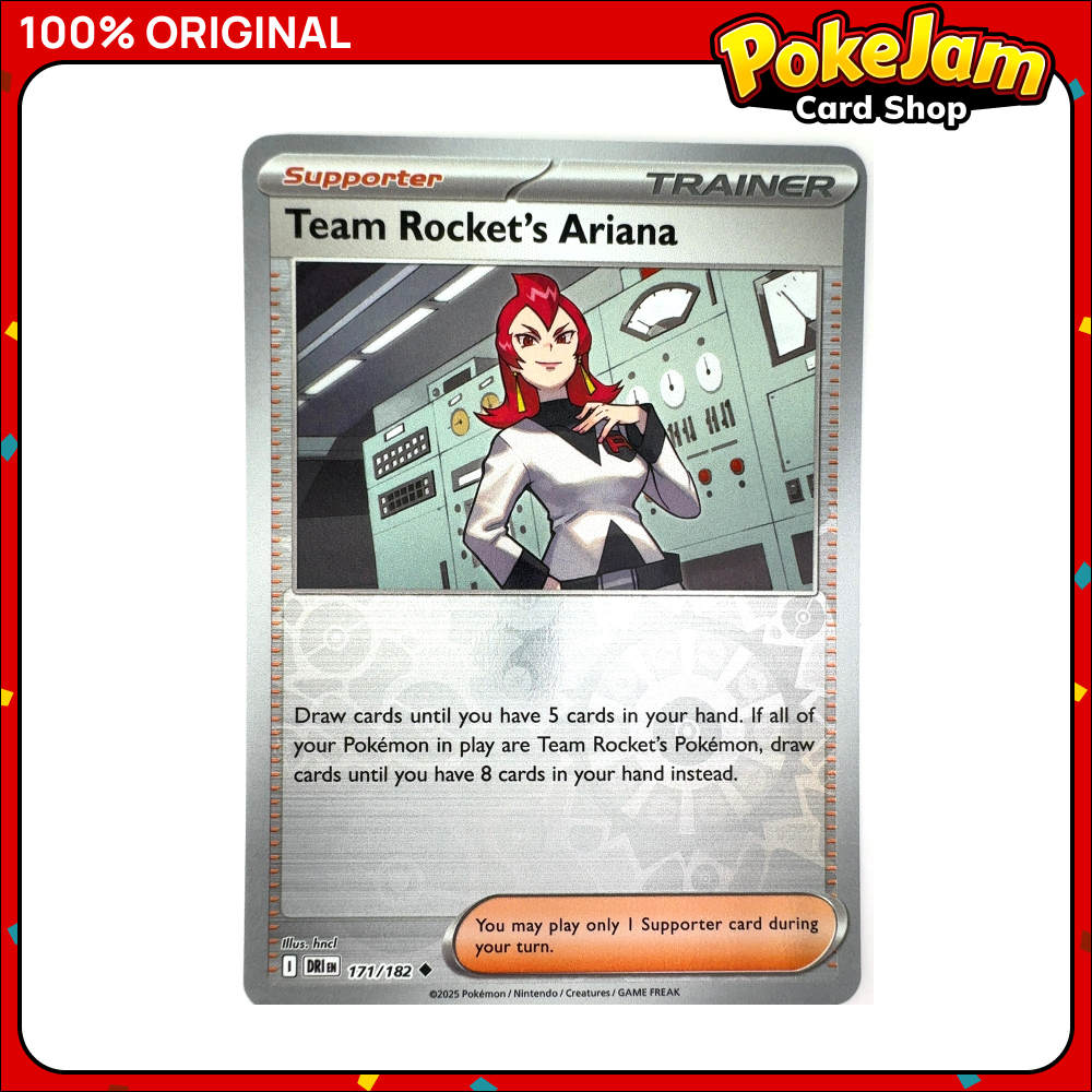 Team Rocket's Ariana 171/182 - Reverse Hologram - Destined Rivals - Pokemon Card