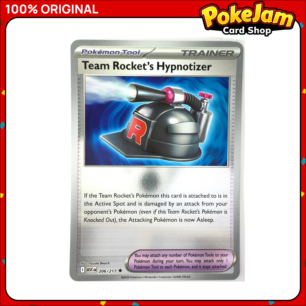 Team Rocket's Hypnotizer 206/217 - Reverse Hologram - Ascended Heroes - Pokemon Card