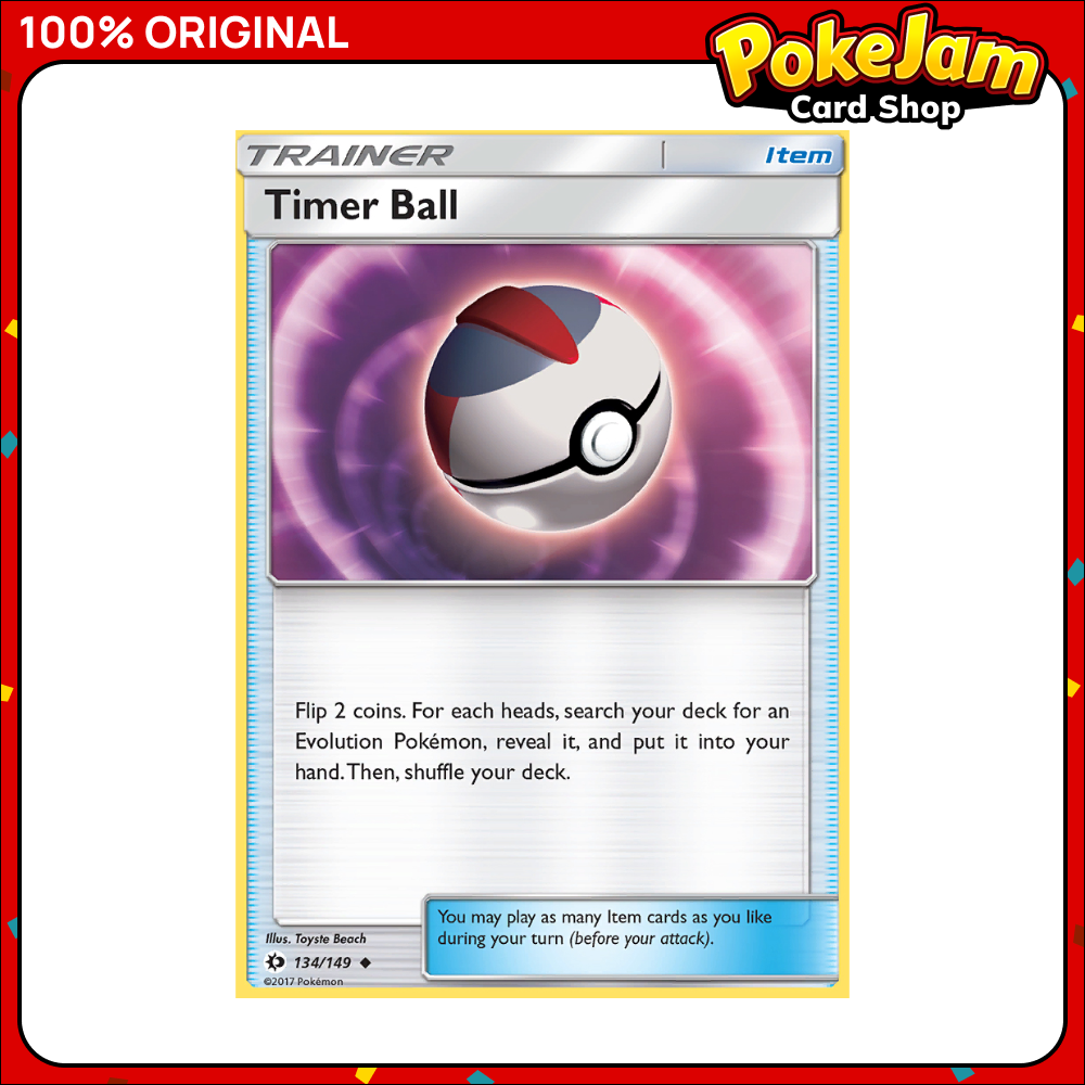 Timer Ball 134/149 - Uncommon - Sun & Moon - Pokemon Card
