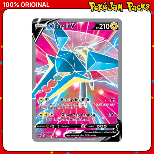 Vikavolt V - 180/189 - Ultra Rare - Darkness Ablaze - Pokemon Card