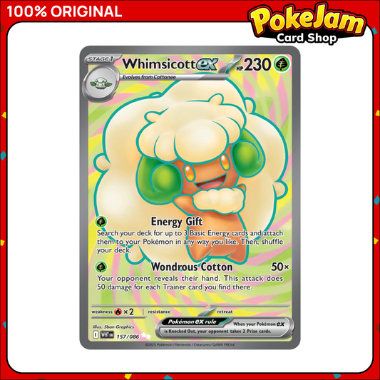 Whimsicott ex 157/86 - Ultra Rare - White Flare - Pokemon Card