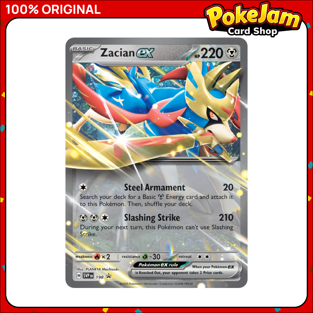 Zacian ex - 198/ - None - SVP Black Star Promos - Pokemon Card
